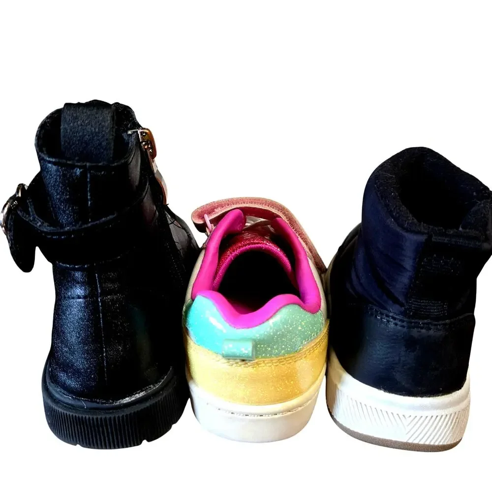 Carter's + More Girl's Size 9 Ankle Boots Sneakers Tennis Shoes Bulk Lot of 3